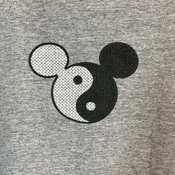 Vintage Mickey, Inc X-Large Yin Yang Gray Tee, Disney Mickey Mouse Walt Disney - Picture 2 of 11